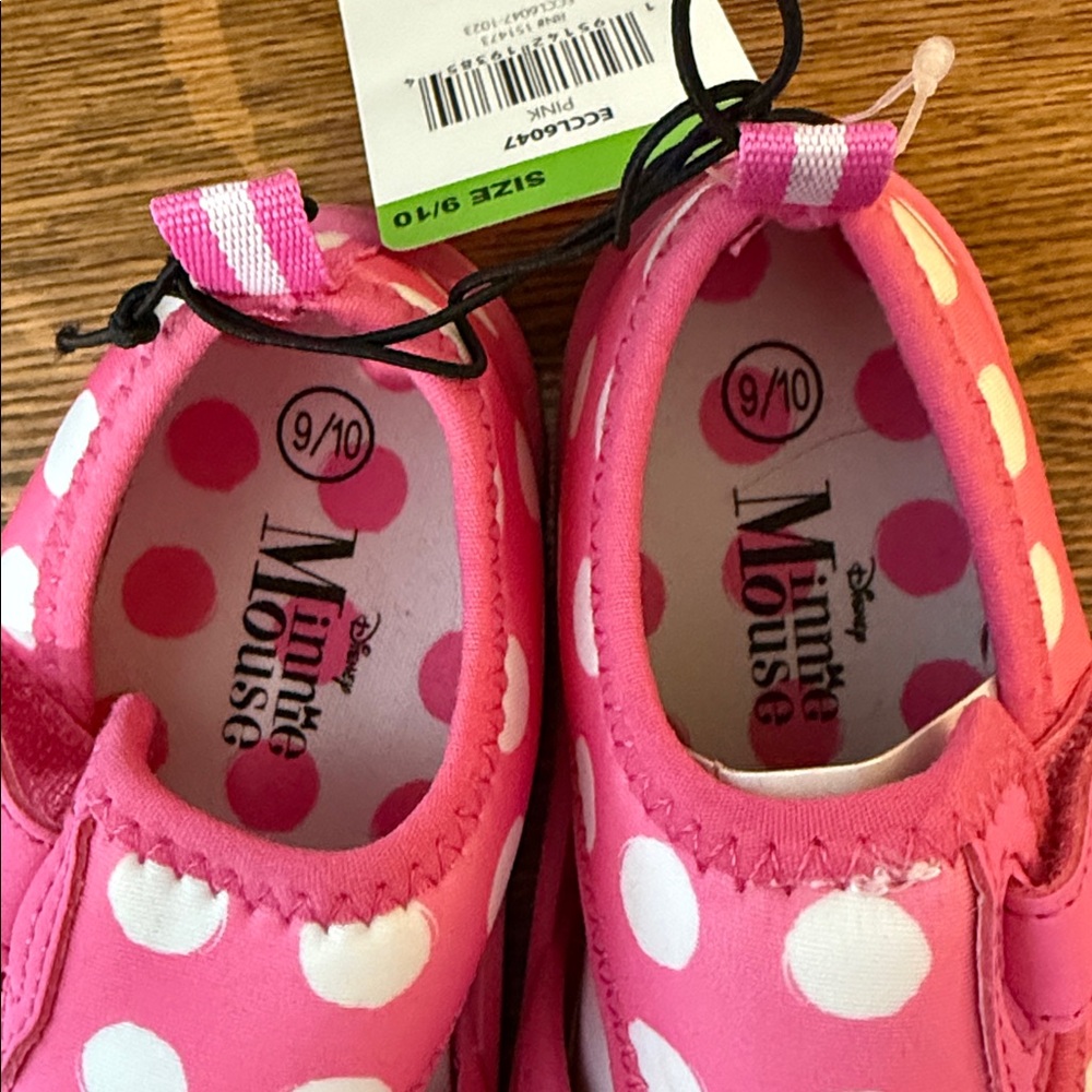 Disney Pink Minnie Mouse Kids water/warm weather shoes, size 9/10, NWTs - Picture 5 of 5